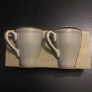 Slate Grey Ceramic Portuguese Espresso Mugs